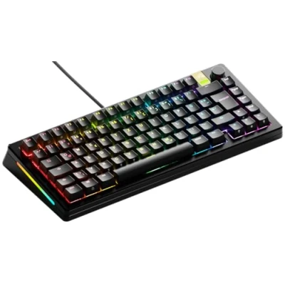 Abbildung von Glorious Gaming GMMK 3 PRO HE: Tastatur (Rapid Trigger), Hall Effekt, modulares Aluminiumgehäuse &amp; Dichtungssystem, 8K Abrufrate, Hot Swap (MX HE Schalter), TKL 75%, Deutsche QWERTZ Schwarz