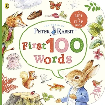 Abbildung von Peter Rabbit Peter&#039;s First 100 Words: An early learning lift the flap book for toddlers