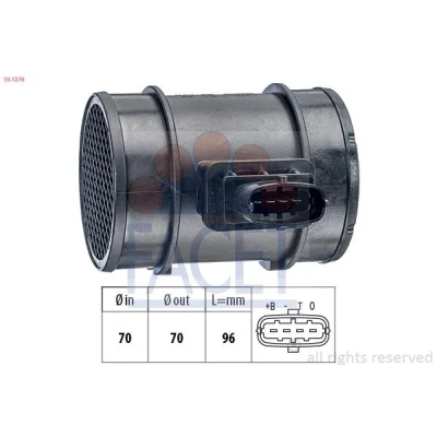 Abbildung von FACET 10.1276 Luftmassenmesser Made in Italy OE Equivalent OPEL: Corsa D Hatchback, Astra H GTC, Vectra C Caravan, ALFA ROMEO: 156 Saloon