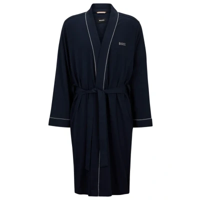 Abbildung von BOSS Kimono Bademantel, Herren, Größe: XL, Dark blue