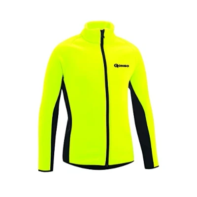 Abbildung von Gonso Kinder Softshelljacke Moritz, safety yellow / black, 152