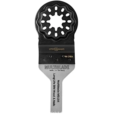 Abbildung von Multiblade Universell Bimetall Sägeblatt 10mm für Starlock (Holz, Metall, Kupfer, Aluminium, Nägel, PVC, Kunststoff) MB184