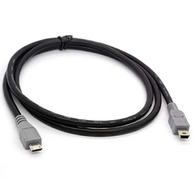 Abbildung von Micro USB auf Mini OTG Kabel, Code Stecker Stecker, Adapter, Konverter für mobile Geräte, 1 Meter