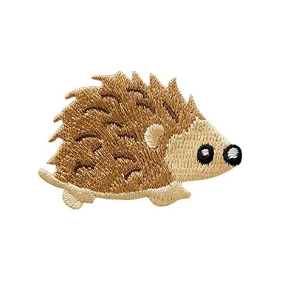 Abbildung von Mono Quick Bügelbild Aufnäher Patch Applikation zum Aufbügeln Igel 5,0 x 3,5 cm