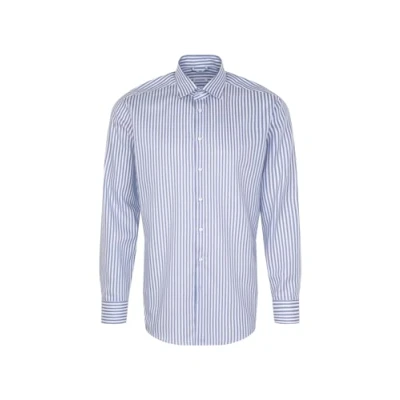 Abbildung von Seidensticker Herren Regular Fit Langarm Hemd, Mittelblau, 39 EU