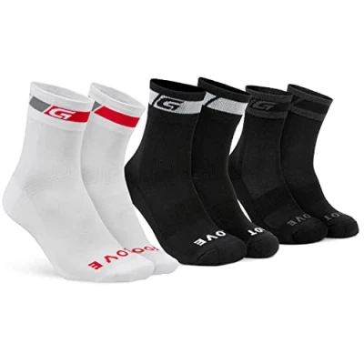Abbildung von GripGrab Unisex Adult 4 Jahreszeiten Multipack Fahrradsocken 3er Pack Frühling Sommer Herbst Winter Merinowolle Socken Vorteilspack Fahrrad, Schwarz, M (41 44), 9006