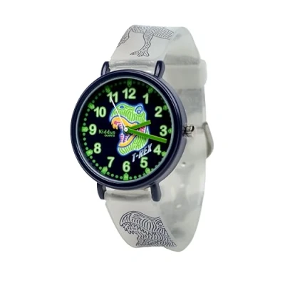 Abbildung von Kiddus Time Teacher Classic Uhr trex glow in the dark für Kinder, Größe: One Size, T rex