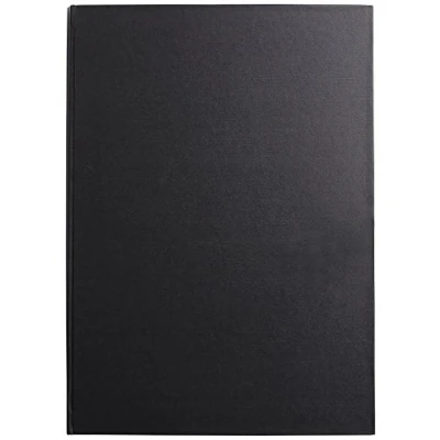 Abbildung von Clairefontaine 134241C Skizzenbuch / Zeichenheft Goldline, geleimt mit Fadenbindung, DIN A3 29,7x42cm, Hochformat, 64 Blatt 140g elfenbein, festem Umschlag, ideal für Mixmedia, Schwarz, 1 Stück