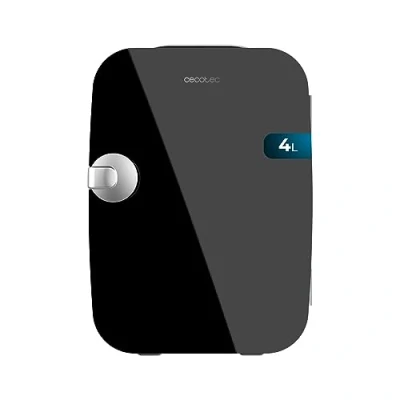 Abbildung von Cecotec Mini Kühlschrank Bolero MiniCooling 4L Río Black, Betrieb mit 12V 220V, Kompatibel Auto und Wohnwagen, Kühl Heizfunktion, Temperaturbereich 5 65º, Einfacher Transport.