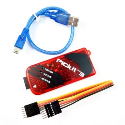 Abbildung von DollaTek PICKIT3 PIC Kit3 Simulator PICKit 3 Programmer Emluator USB Kabel Dupond Draht