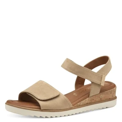 Abbildung von Tamaris Damen Klassische Ballerinas, Frauen Flats,Comfort Lining,TOUCHit Fußbett,Slip ons,klassisch elegant,Ballerinen,TAN,41 EU