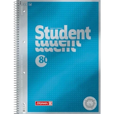 Abbildung von Brunnen 1067147 Notizblock/Collegeblock Dotted Premium Deckblatt , 1 Stück cyan metallic