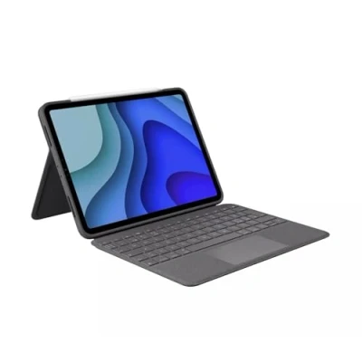 Abbildung von Logitech Folio Touch iPad Hülle Tastatur, Trackpad und Smart Connector für 11 Zoll Pro (Modell: A1980, A2013, A1934, A1979, A2228, A2068, A2230, A2231) Skandinavisches QWERTY Layout Grafit