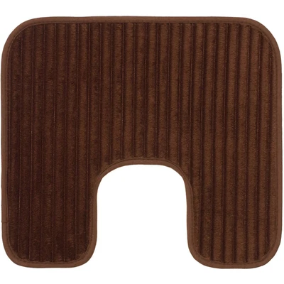 Abbildung von Gözze Rutschfester Weicher Badeteppich, 100% Polyester, 50 x 45 cm Schokolade