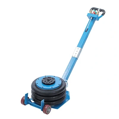 Abbildung von KATSU Pneumatischer Wagenheber 3 Tonnen Dreifachbeutel Luftheber, Wagenheberheber Air Jack Luftheber Aufblasbarer mit Klappgriff und Zwei Rädern, für Auto Reparatur Reifenwechsel