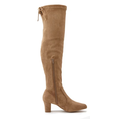 Abbildung von LASCANA Overkneestiefel, Slouchy Boots,Langschaft Stiefel,Schlupf Boot, weiches Stretchmaterial
