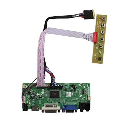 Abbildung von HD MI DVI VGA LCD Controller Board für B156HW01 LP156WF1 N156HGE L11 17,3&quot; LP173WF1 TL N173HGE B173HW01 1920x1080 LED 40Pin LVDS Bildschirm
