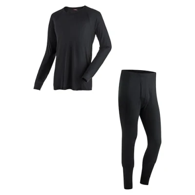 Abbildung von Maier Sports Adrian, Herren Wäsche Set, Hochwertiges Set für kalte Wintertage beim Skifahren oder eisige Wandertouren, dryprotec Technologie, Atmungsaktiv, Schwarz, XL