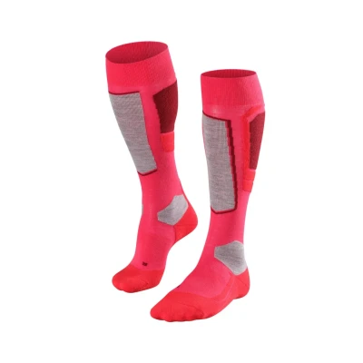 Abbildung von FALKE Damen Skisocken SK4 Advanced W Kh Wolle Funktionsmaterial warm dünn 1 Paar, Rot Rose 8680 O, 37 38