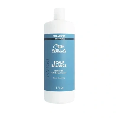 Abbildung von Wella Professionals Invigo Scalp Balance Pure Shampoo, mildes tiefreinigendes Shampoo (1L), für empfindliche Kopfhaut, entfernt Schmutz und Unreinheiten