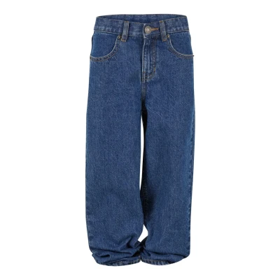 Abbildung von Urban Classics Jeans Straight Leg für Kinder, Größe: 122/128, Mid indigo washed