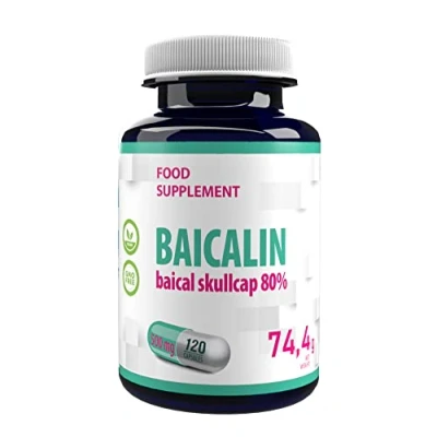 Abbildung von Hepatica Baicalin Baikal Helmkraut (Scutellaria baicalensis) 500mg 120 Vegane Kapseln, Laborgeprüft, Hochdosiert, Nicht GVO &amp; Glutenfrei