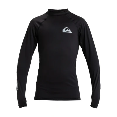 Abbildung von Quiksilver Everyday LS Surfshirt für Kinder, Größe: 152, Black