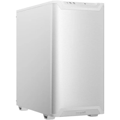 Abbildung von be quiet! Pure Base 501 Airflow White PC Gehäuse, 2 vorinstallierte Wings 3 140mm PWM Lüfter, hoher statischer Druck, geräumiges Design, kompakte Abmessungen, USB 3.2 Gen. Type C
