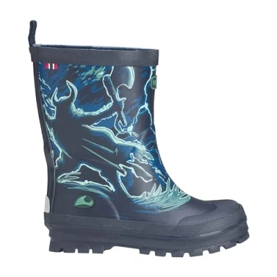 Abbildung von Viking Jolly Print Gummistiefel, Navy/Bluegreen, 35, Kindergummistiefel Bester im Test