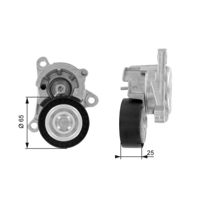 Abbildung von GATES FleetRunner Micro V Kit T38320 Spannrolle CITROËN: C4 Coupe, PEUGEOT: 206 Hatchback
