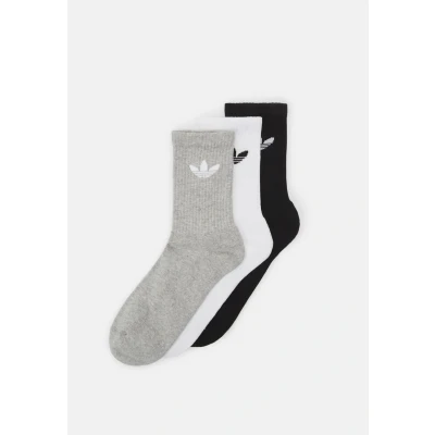 Abbildung von adidas Originals Unisex 3 PACK Socken, Größe: 31 33, White/medium grey heather/black
