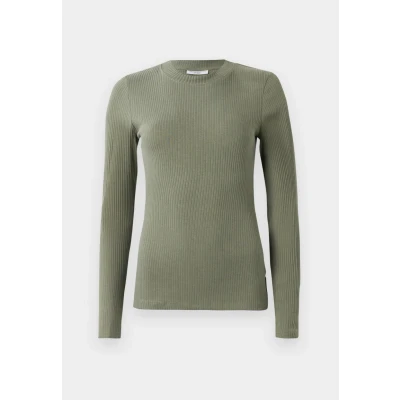 Abbildung von Marc O&#039;Polo Denim CREW NECK SLIM FIT Langarmshirt, Damen, Größe: XS, Desert sage