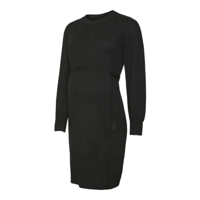 Abbildung von Mamalicious Mlnewanne Dress Strickkleid, Damen, Größe: 36, Black