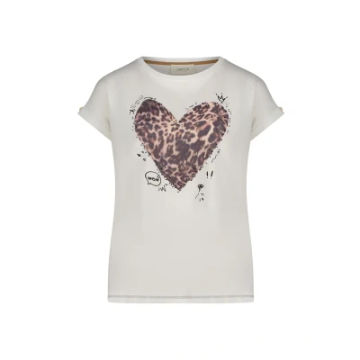 Abbildung von Cartoon Tshirt print, Damen, Größe: 34, Patch cream beige