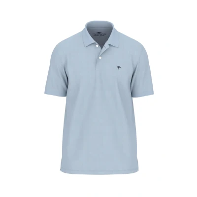 Abbildung von Fynch Hatton Kurzarm Poloshirt, Herren, Größe: Medium, Hellblau