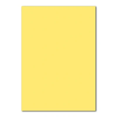 Abbildung von FarbenFroh by GUSTAV NEUSER 50x DIN A4 Papier Zitronengelb (Gelb) 110 g/m² 21 x 29,7 cm Briefpapier Bastelpapier Tonpapier Briefbogen