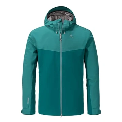 Abbildung von Schöffel Herren 2L Jacket Ankelspitz M, bequeme Outdoor Jacke, wasserdicht &amp; atmungsaktiv, Regenjacke aus elastischem Venturi Material, praktische Innentasche, quartz, 52