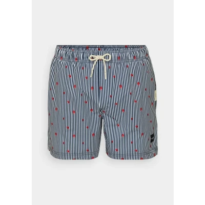 Abbildung von Jack &amp; Jones Jpstmaui Jjswim MINI Stripe Badeshorts, Herren, Größe: Small, Navy