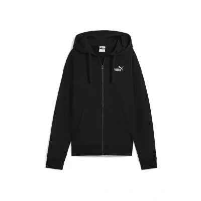 Abbildung von Puma Small LOGO Comfort MIT Durchgehendem Sweatjacke, Damen, Größe: XS, Black