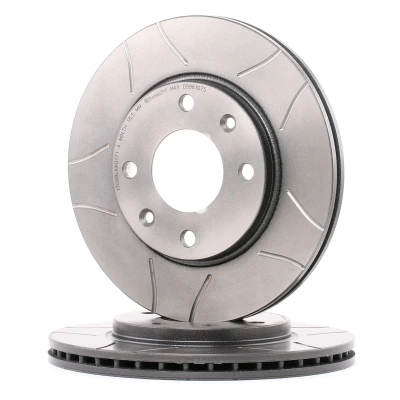 Abbildung von BREMBO MAX LINE 09.9610.75 Bremsscheibe 247 20,4 4 innenbelüftet, geschlitzt beschichtet mit Schrauben PEUGEOT: 206 Hatchback, 206+ SW