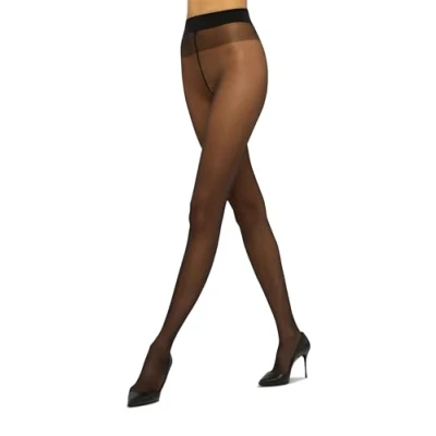 Abbildung von Wolford Damen Transparente Strumpfhose Satin Touch 20 Tights,20 DEN,Frauen Struempfe,durchsichtig,durchscheinend,schimmernd,black,L (Large)