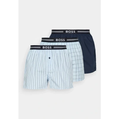 Abbildung von BOSS 3 PACK Boxershorts, Herren, Größe: Large, Open blue