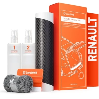 Abbildung von Luxshield Ladekantenschutz Folie für Renault Austral I 2022 2024 Stoßstangenschutz, Kratzschutz, Lackschutzfolie Carbon Schwarz