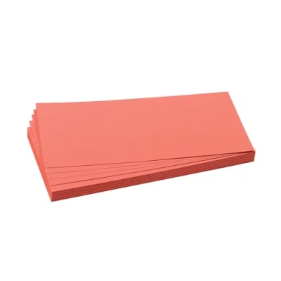 Abbildung von FRANKEN Moderationskarten Rechteck, 205 x 95 mm, 500 Stück, Präsentationskarten ideal für Meetings, Trainings, Schulungen im Büro oder Hotel und Lehrer in der Schule, Metaplankarten, Rot, UMZ 1020 07