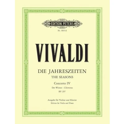 Abbildung von Die vier Jahreszeiten: Konzert für Violine, Streicher und Basso continuo f Moll op. 8 Nr. 4 RV 297 &quot;Der Winter&quot;: Ausgabe Violine Klavier (Edition Peters)