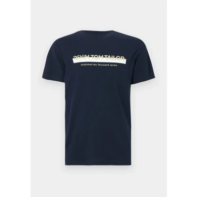 Abbildung von TOM Tailor Denim Tshirt print, Herren, Größe: XXL, Sky captain blue