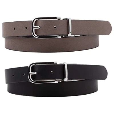 Abbildung von Levi&#039;s Women&#039;s Feminine Reversible Belt, Regular Black, 80 cm