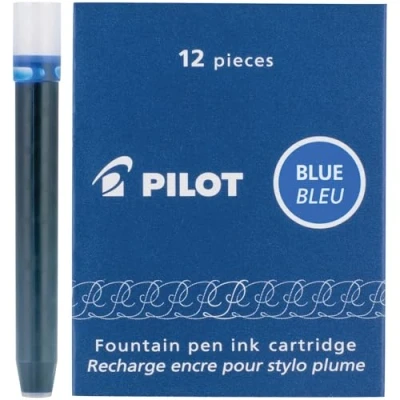 Abbildung von Pilot Namiki IC100 Füllfederhalter Tintenpatrone, Blau, 12 Patronen pro Packung (2 Stück)
