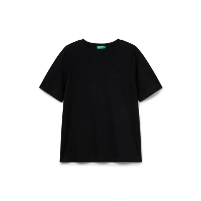 Abbildung von United Colors of Benetton Damen 3bvxd102p T Shirt, Schwarz 100, M, Medium