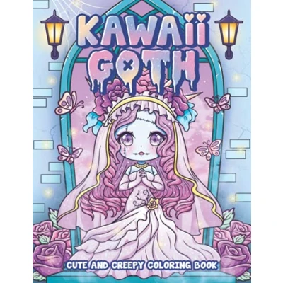 Abbildung von Kawaii Goth Cute and Creepy Coloring Book: Pastel Horror Spooky Gothic Pages for Adults (Pastel Series)